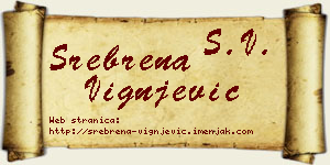 Srebrena Vignjević vizit kartica